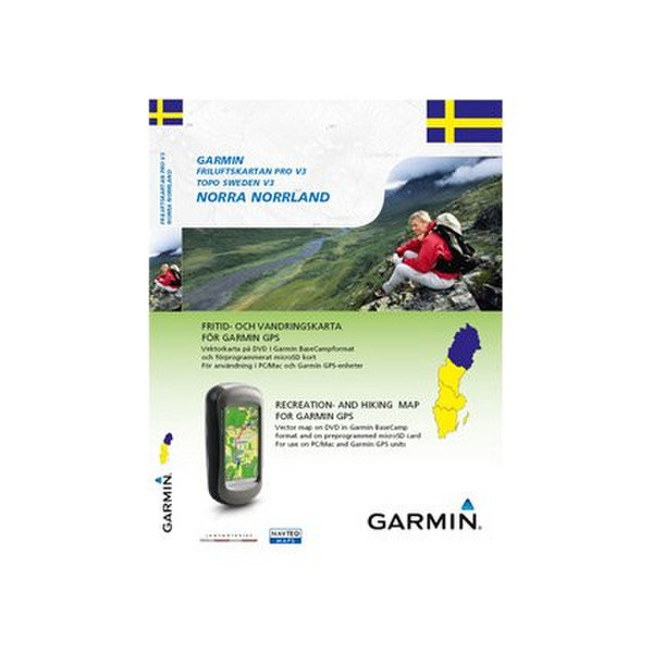 Garmin TOPO Sweden v3 - Norra Norrland, DVD + MicroSD/SD