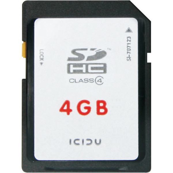 ICIDU Secure Digital High Capacity 4GB 4ГБ SDHC карта памяти