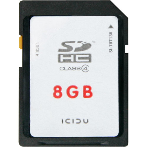 ICIDU Secure Digital High Capacity 8GB Speicherkarte