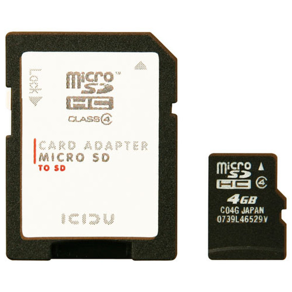 ICIDU Micro SDHC Card 4GB 4GB SDHC memory card