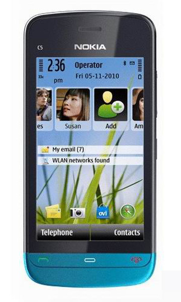 Nokia C5-03 Schwarz, Blau, Grün, Rot, Weiß