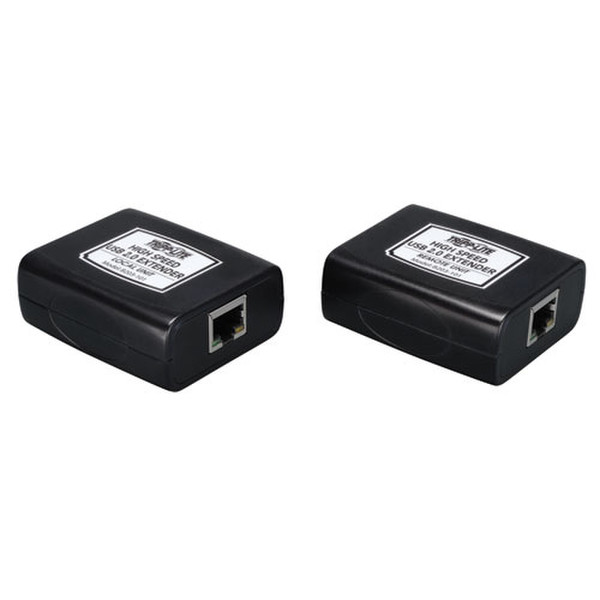 Tripp Lite 1-Port USB 2.0 over Cat5/Cat6 Extender Kit, Transmitter & Receiver, Hi-Speed USB up to 330-ft. (100M)