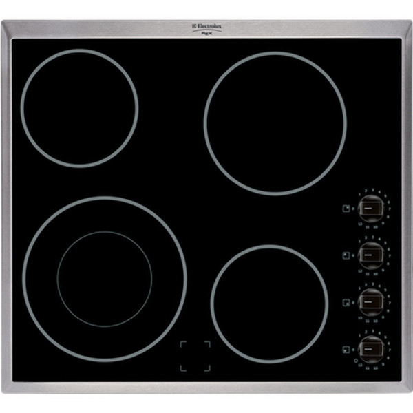 Electrolux K642X Встроенный Электрический Черный, Нержавеющая сталь плита