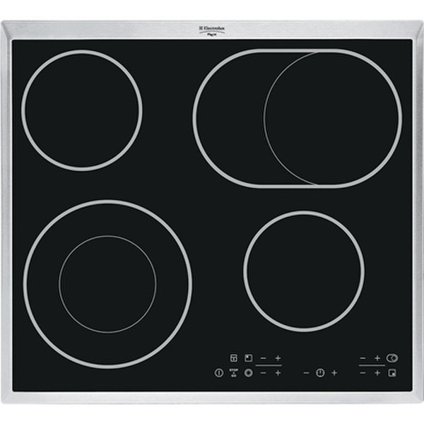 Electrolux KT6420X Встроенный Электрический Черный, Нержавеющая сталь плита