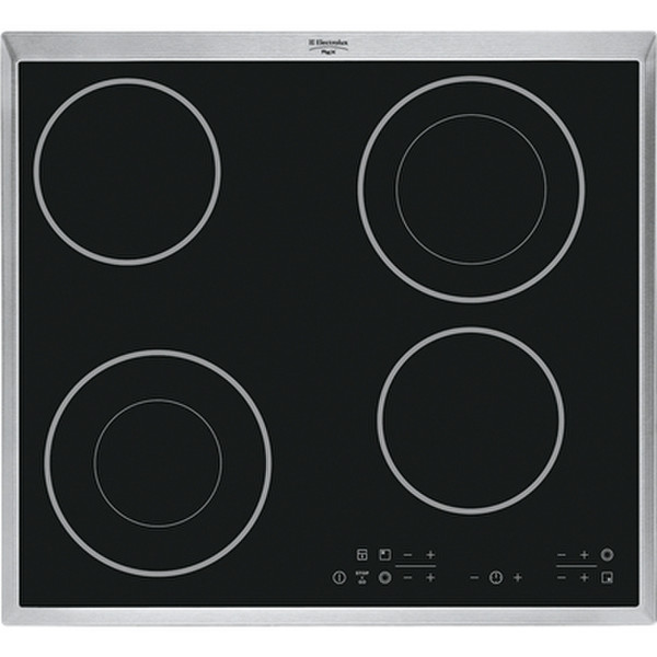 Electrolux KT6420XE Встроенный Электрический Черный, Нержавеющая сталь плита