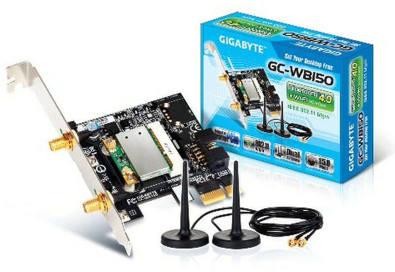 Gigabyte GC-WB150 Eingebaut WLAN/Bluetooth 150Mbit/s Netzwerkkarte