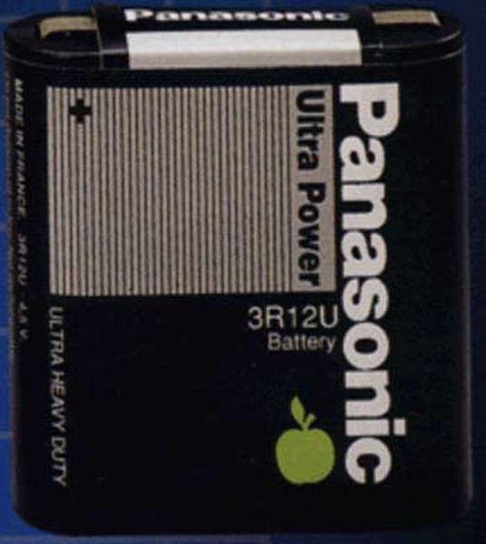 Panasonic 3R12U zinc carbon ultra power battery 4.5В батарейки