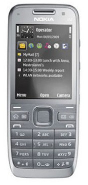 Nokia E52 Алюминиевый, Серый, Металлический
