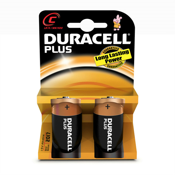 Duracell C Plus Щелочной 1.5В батарейки