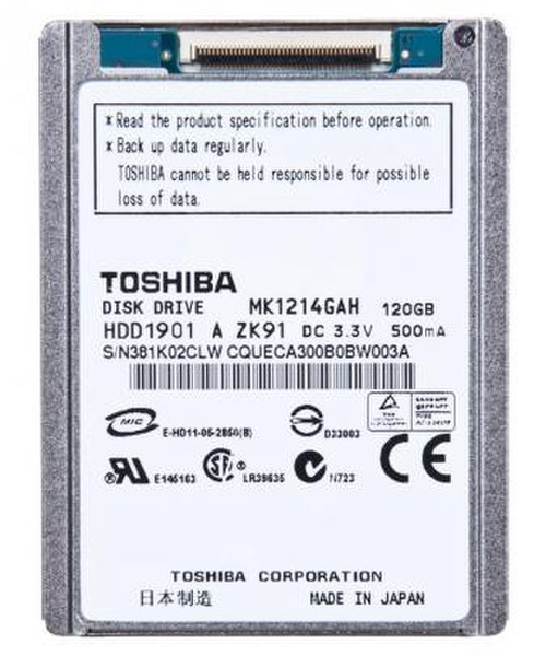 Toshiba 120GB 4200 rpm 1.8 