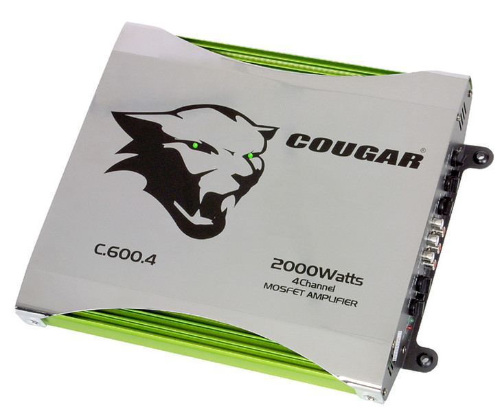 Cougar C600-4 4.0 Auto Verkabelt Grün, Silber Audioverstärker
