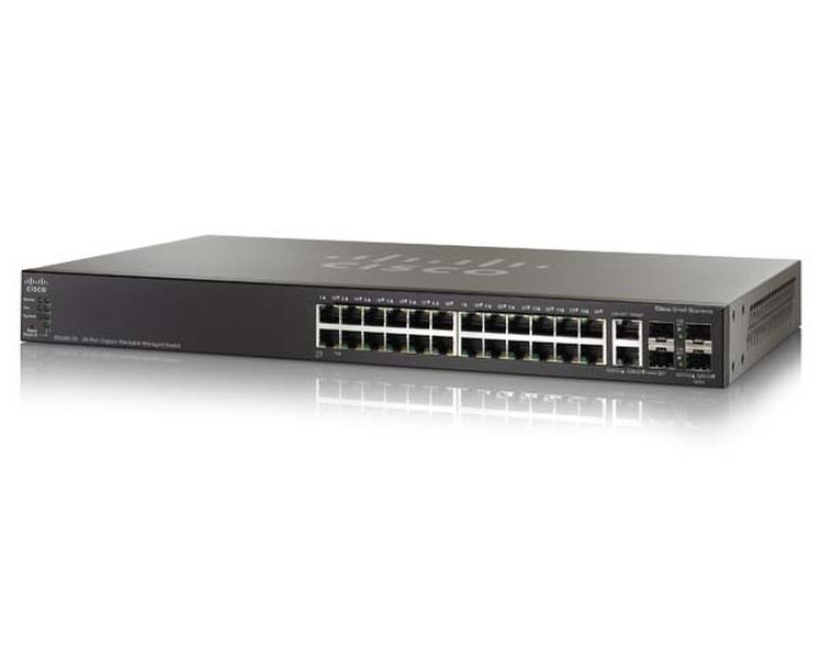 Cisco SG500-28P gemanaged L3 Energie Über Ethernet (PoE) Unterstützung Schwarz