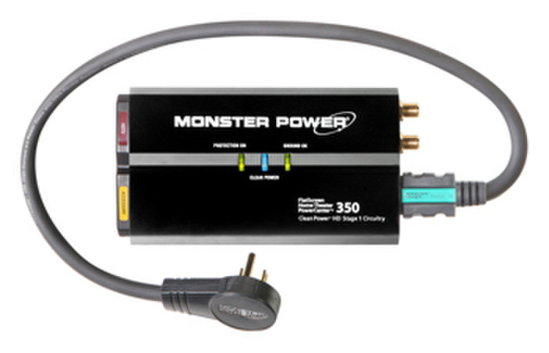 Monster Cable FlatScreen PowerCenter HTS 350 2AC outlet(s) 120V Schwarz Spannungsschutz