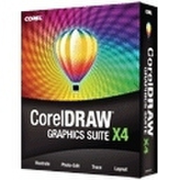 Corel CorelDRAW Graphics Suite X4, CD, W32, NON, Upg, NL/FR/IT