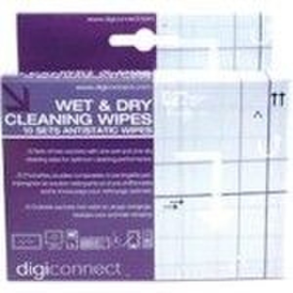Digiconnect wet & dry wipes дезинфицирующие салфетки