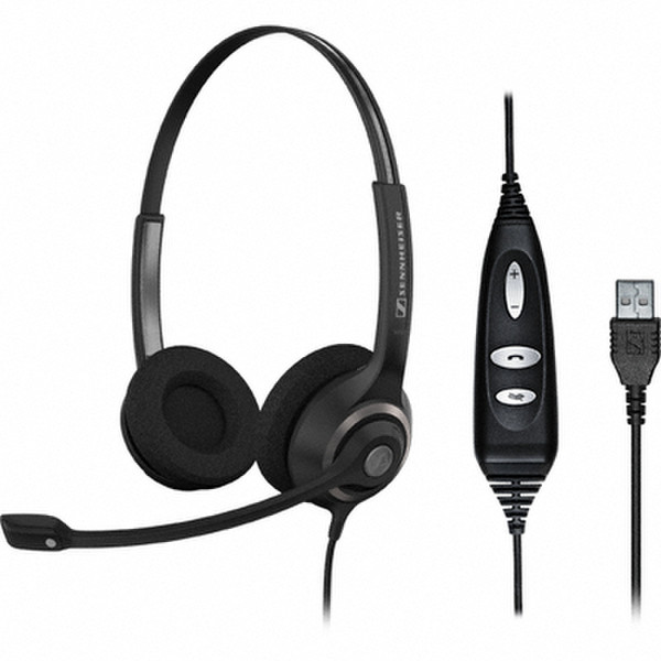 Sennheiser SC 260 USB CTRL Binaural Head-band Black headset