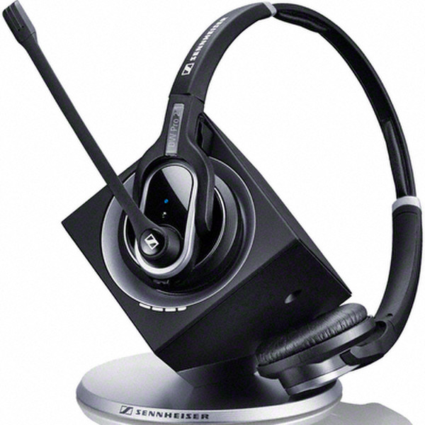 Sennheiser DW Pro2 ML DECT Binaural Kopfband Schwarz Headset