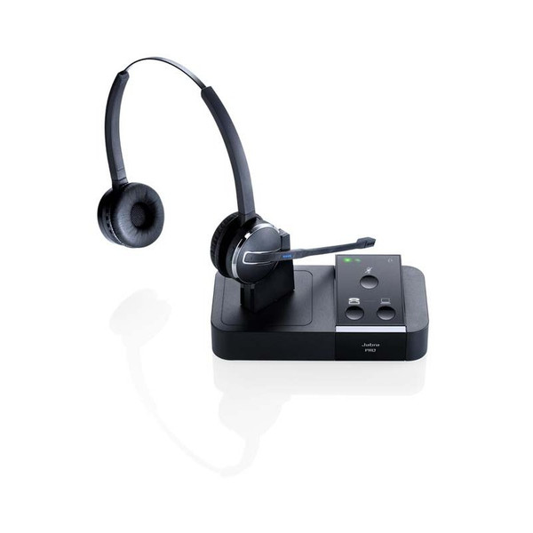 Jabra PRO 9450 Duo EMEA Binaural Ear-hook,Head-band Black headset