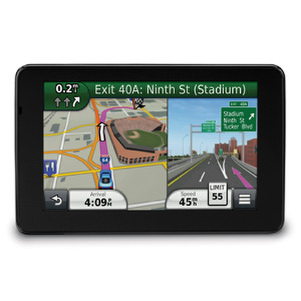 Garmin nüvi 3540LT Fixed 5Zoll TFT Touchscreen 203g Schwarz, Silber