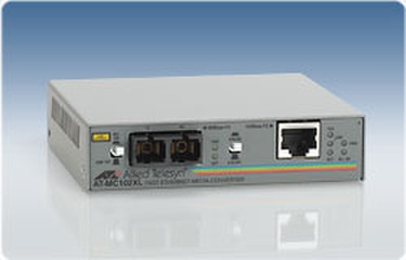 Allied Telesis 100TX to 100FX (SC) standalone media converter 100Mbit/s Netzwerk Medienkonverter