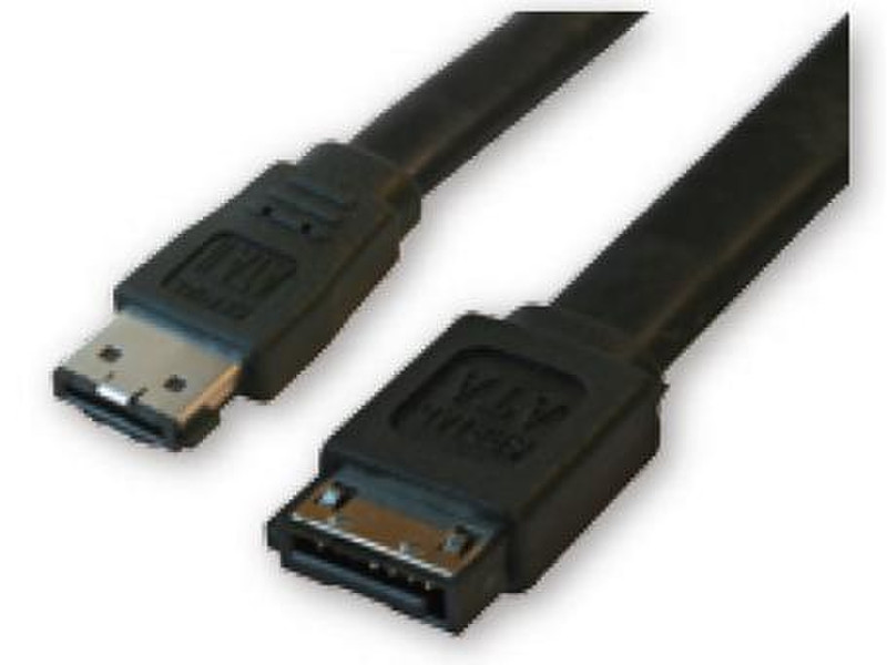 Aten SATA/eSATA 1 m 1m Schwarz SATA-Kabel