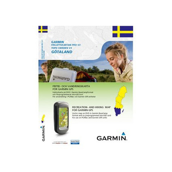 Garmin TOPO Sweden V3 - Götaland, DVD + MicroSD/SD