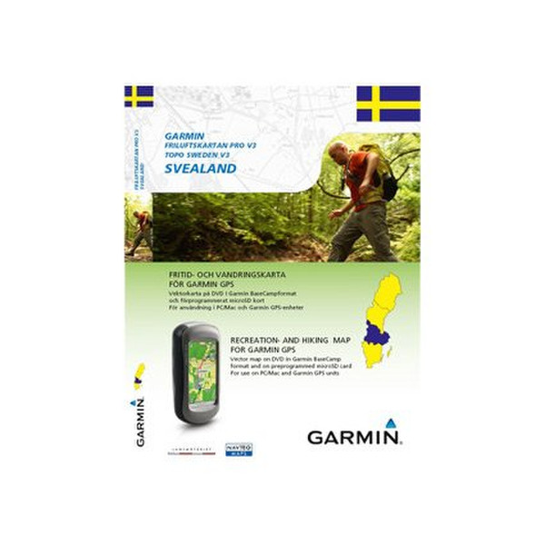 Garmin TOPO Sweden v3 - Svealand, DVD + MicroSD/SD