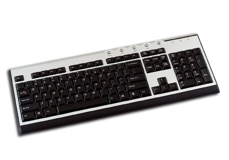 Delux DLK-5002 - standart keyboard USB+PS/2 QWERTY keyboard