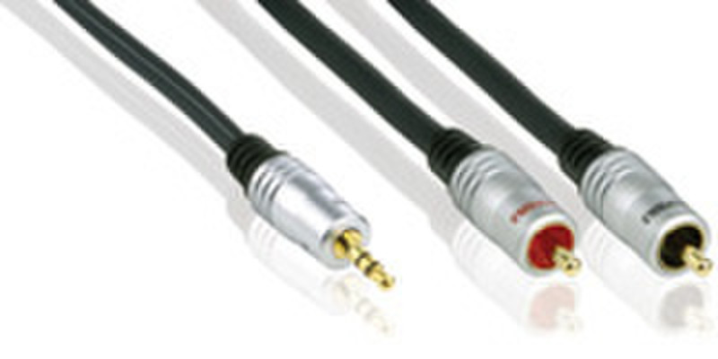 Profigold 3,5mm Stereo Male - 2RCA Male 5.0m 5m 3.5mm 2 x RCA Audio-Kabel