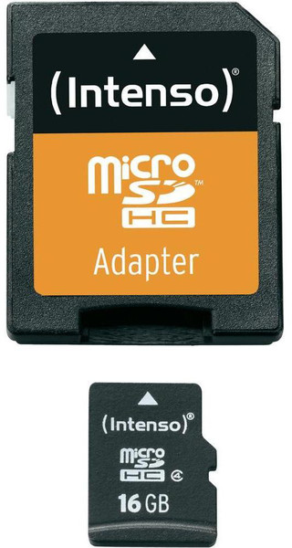 Intenso 16GB Micro SDHC Class 4 16ГБ MicroSDHC Class 4 карта памяти
