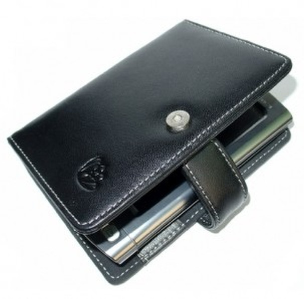 Proporta Alu-Leather Case (Palm Tungsten T5 / TX Series) - Book Type Leather Black