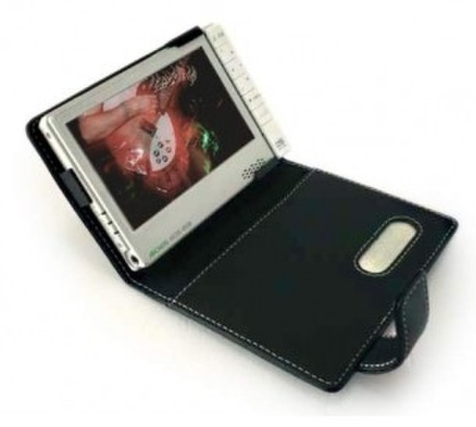 Proporta Alu-Leather Case (ARCHOS 605 4GB/30GB) - Flip Type Schwarz