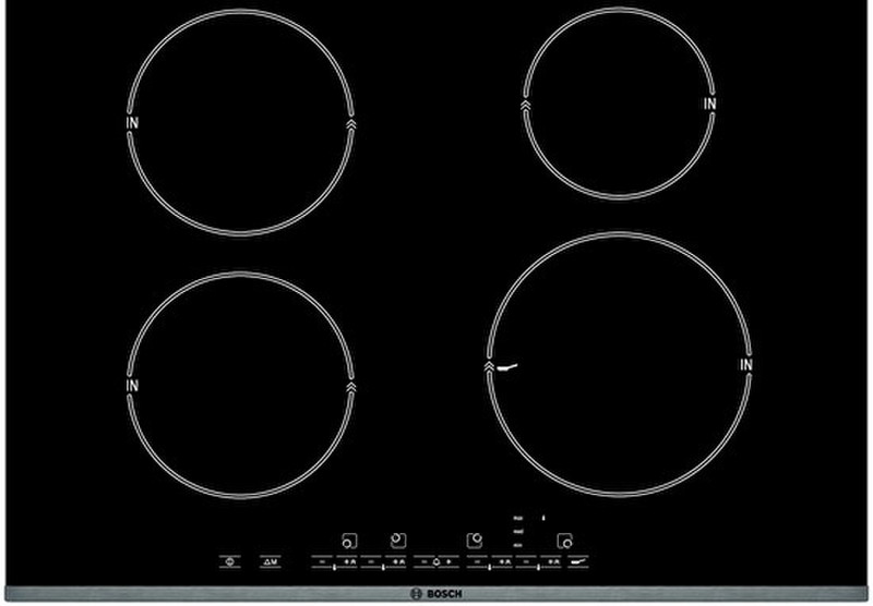 Bosch PIE775A01E built-in Electric induction Black,Stainless steel hob