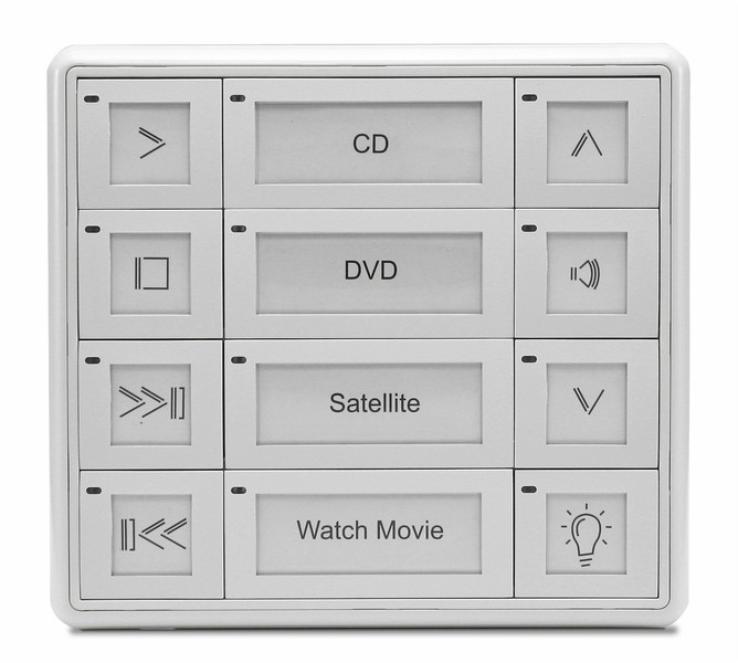 AMX MIO-PRESTIGE-D press buttons White remote control
