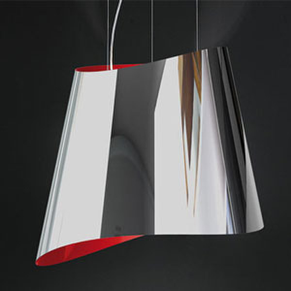 Elica Ola Bright&Red IX/F/ 51 Pendant 550m³/h Red,Stainless steel