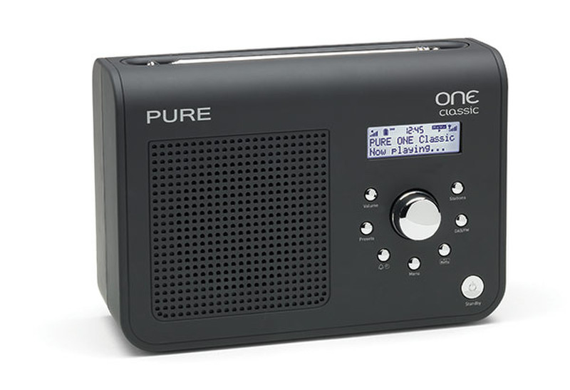 Pure ONE Classic Портативный Цифровой Черный радиоприемник