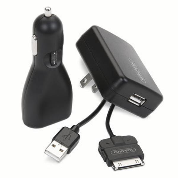Griffin PowerDuo AC & Car Adapters Black power adapter/inverter