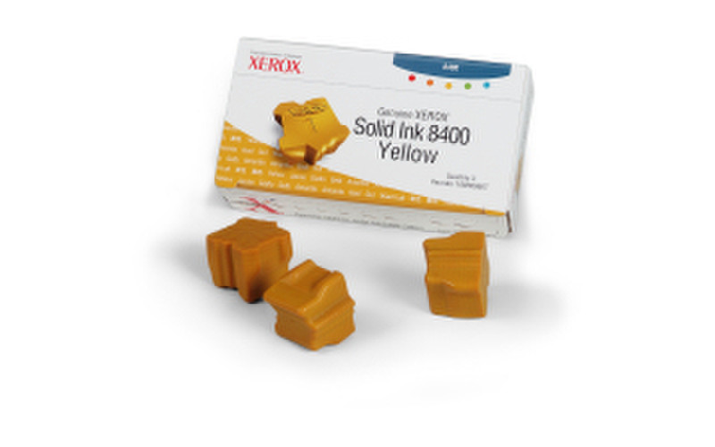 Tektronix Genuine Xerox Solid Ink(3 sticks), Yellow 3400Seiten 3Stück(e) Tinten Colorstick