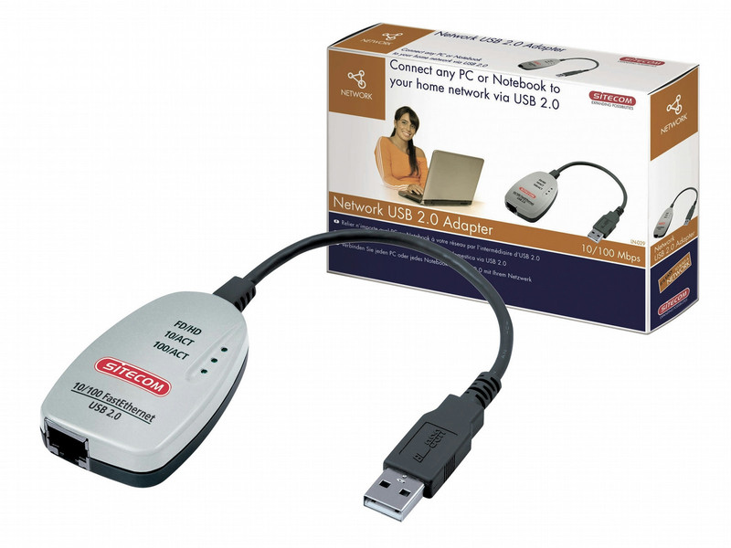 Sitecom Network USB 2.0 adapter 10/100 100Mbit/s Netzwerkkarte