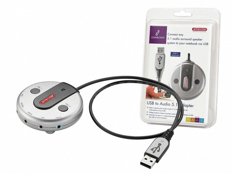 Sitecom USB to audio 5.1 Adapter Schnittstellenkarte/Adapter