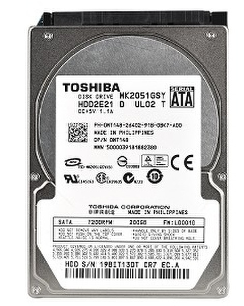 Toshiba 200GB SATA 2.5