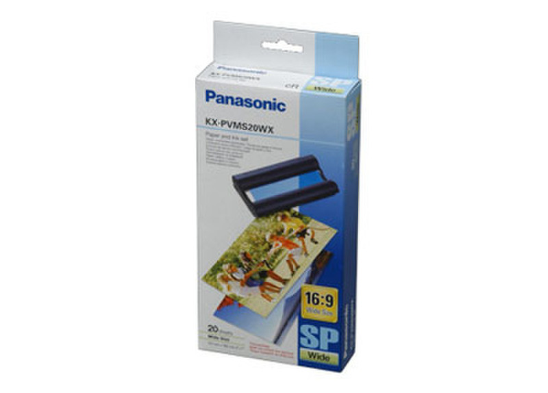 Panasonic KX-PVMS20 Farbpatronen und 16:9 Fotopapier photo paper