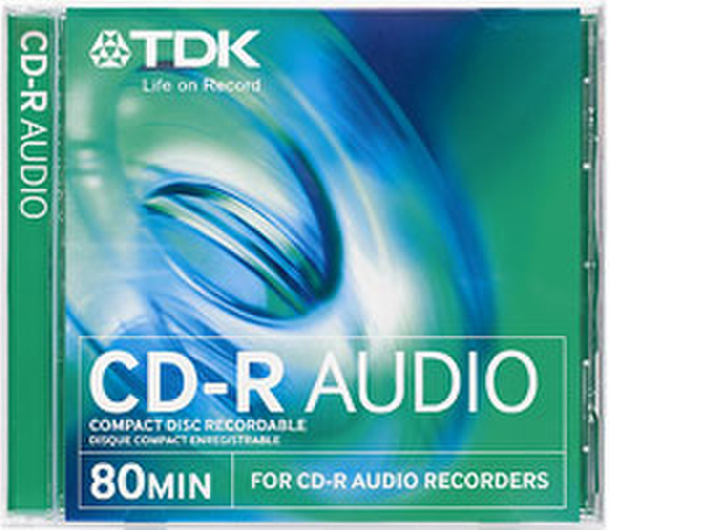 TDK CD-R80 AUDIO RECORDABLE 10 PK CD-R 700MB 10pc(s)
