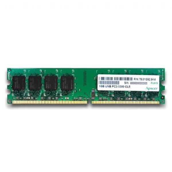 Apacer DDR2 - 667 Unbuffered DIMM 2048MB 2GB DDR2 667MHz memory module