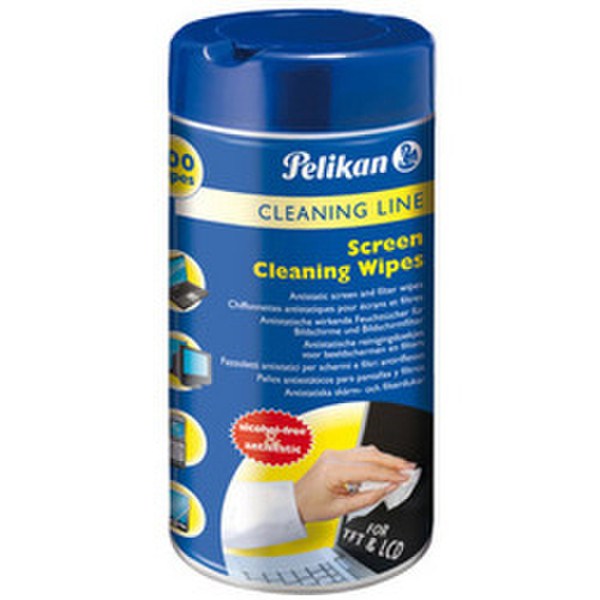 Pelikan TFT/LCD Cleaning Wipes (100) LCD / TFT / Plasma Equipment cleansing wet cloths