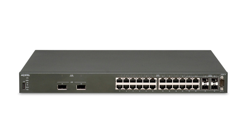 Nortel Ethernet Routing Switch 4526-GTX gemanaged Schwarz