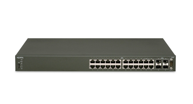 Nortel Ethernet Routing Switch 4524GT 24 ports gemanaged Schwarz