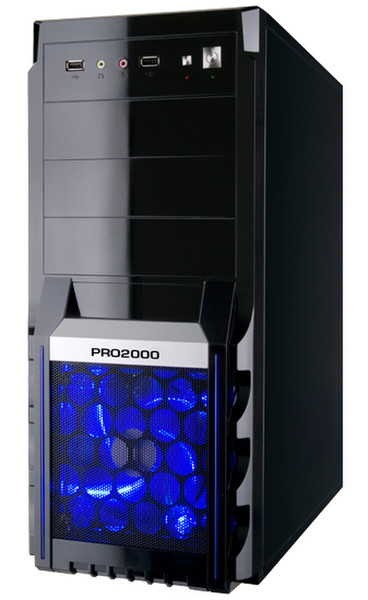 Pro2000 PROG2100 3ГГц E5700 Midi Tower Черный, Cеребряный ПК PC