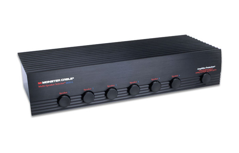 Monster Cable SS-6 Multi-Speaker Selector Black AV receiver