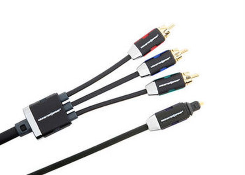 Monster Cable GameLink™ Component Video and Fiber Optic Digital Audio A/V Kit 3m Black